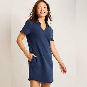 TOMMY BAHAMA Marina Del Mar Short-Sleeve Navy Knit Dress